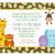 Jungle themed First Birthday Invitations Birthday Invitations Jungle themed 1st Birthday