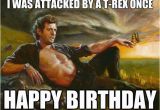 Jurassic Park Birthday Meme T Rex once Happy Birthday Memes Art Painting Artwork