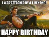 Jurassic Park Birthday Meme T Rex once Happy Birthday Memes Art Painting Artwork