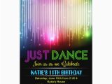 Just Dance Birthday Party Invitations Disco Just Dance Party Invitation Zazzle Com