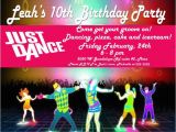 Just Dance Birthday Party Invitations Just Dance Invites Just Dance Party Invite We Had A