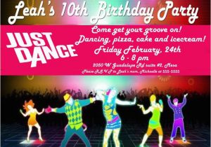 Just Dance Birthday Party Invitations Just Dance Invites Just Dance Party Invite We Had A