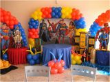 Justice League Birthday Decorations Justice League Kids Party Balloons Party Birthday Ideas