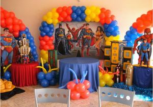 Justice League Birthday Decorations Justice League Kids Party Balloons Party Birthday Ideas