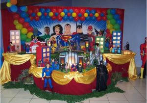 Justice League Birthday Decorations Justice League Kids Party Golden Party Birthday Ideas