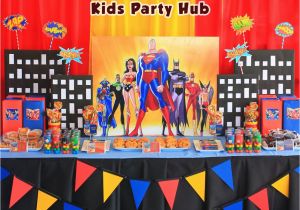 Justice League Birthday Decorations Kids Party Hub Justice League themed Birthday Party