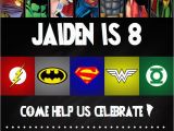 Justice League Birthday Party Invitations Justice League Birthday Invitation Digital File by