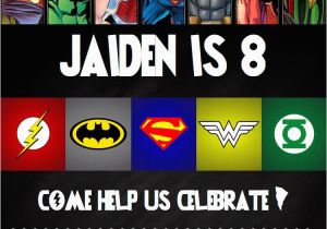 Justice League Birthday Party Invitations Justice League Birthday Invitation Digital File by