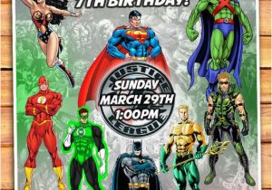 Justice League Birthday Party Invitations Justice League Birthday Invitation Justice by