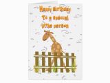 Juvenile Birthday Cards Happy Birthday Giraffe Juvenile Card Zazzle