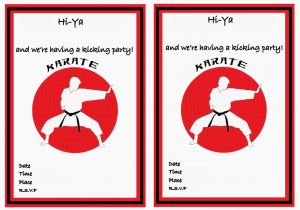 Karate Birthday Invitations Free Printable Karate Birthday Invitations Birthday Printable