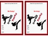 Karate Birthday Invitations Free Printable Karate Birthday Invitations Birthday Printable