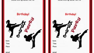 Karate Birthday Invitations Free Printable Karate Birthday Invitations Birthday Printable