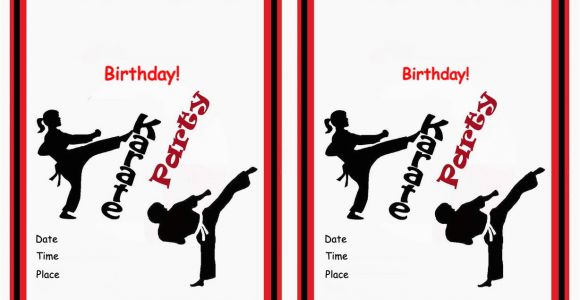 Karate Birthday Invitations Free Printable Karate Birthday Invitations Birthday Printable