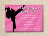 Karate Birthday Invitations Free Printable Karate Birthday Party Invitation Custom Printable File