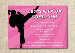 Karate Birthday Invitations Free Printable Karate Birthday Party Invitation Custom Printable File