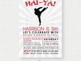 Karate Birthday Invitations Free Printable Karate Party Invitation Hai Ya Diy Printable Invitation