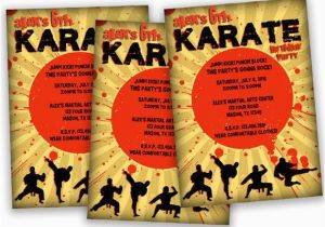 Karate Birthday Invitations Free Printable Printable Karate Birthday Invitation Ninja Party Invite