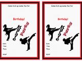 Karate Birthday Party Invitations Karate Birthday Invitations Birthday Printable