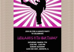 Karate Birthday Party Invitations Karate Birthday Party Invitation Ninja Birthday by Honeyprint