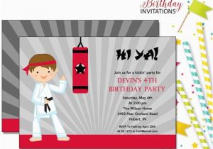 Karate Kid Birthday Invitations Karate Invitation Kids Birthday Printable Digital File