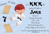Karate Kid Birthday Invitations Karate Kid Invitations by Paper so Pretty Invitation Box