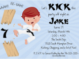 Karate Kid Birthday Invitations Karate Kid Invitations by Paper so Pretty Invitation Box