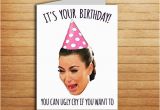 Kardashian Birthday Card Kim Kardashian Birthday Card Printable Ugly Cry by