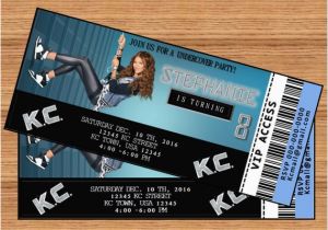 Kc Undercover Birthday Invitations Kc Undercover Inspiration Birthday Party Ticket Invitation