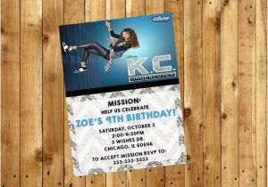 Kc Undercover Birthday Invitations Kc Undercover Invitation K C Undercover Invitation Kc