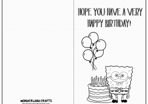 Kids Birthday Cards to Print 7 Best Images Of Printable Folding Birthday Cards for Kids