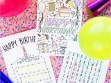 Kids Birthday Cards to Print Free Printable Birthday Cards for Kids Studio Diy