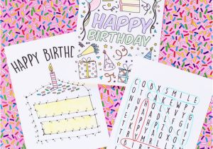 Kids Birthday Cards to Print Free Printable Birthday Cards for Kids Studio Diy