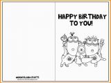 Kids Birthday Cards to Print Kids Birthday Card Template Resume Builder