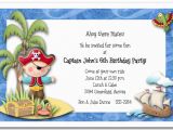 Kids Birthday Invitation Text Boy Pirate island Party Invitations Pirate Birthday