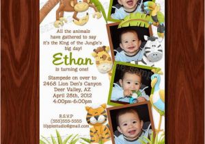 King Of the Jungle Birthday Invitations Items Similar to King Of the Jungle Photo Birthday