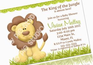 King Of the Jungle Birthday Invitations King Of the Jungle Baby Shower Invitation Printable Digital