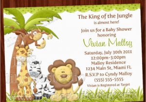 King Of the Jungle Birthday Invitations King Of the Jungle Baby Shower Invitation Printable Digital
