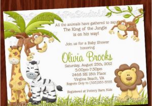 King Of the Jungle Birthday Invitations King Of the Jungle Baby Shower Invitation Printable