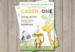 King Of the Jungle Birthday Invitations King Of the Jungle Birthday Party Invitation by