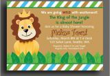 King Of the Jungle Birthday Invitations King Of the Jungle Lion Invitation Printable or Printed