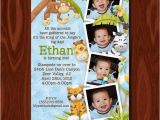 King Of the Jungle Birthday Invitations King Of the Jungle Photo Birthday Invitation and Thank You