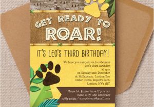 King Of the Jungle Birthday Invitations Lion King Of the Jungle Party Invitation From 0 80 Each