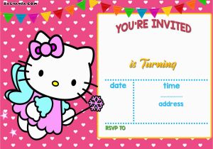 Kitten Birthday Party Invitations Free Personalized Hello Kitty Birthday Invitations Free