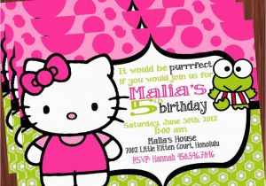 Kitten Birthday Party Invitations Free Printable Hello Kitty Birthday Party Invitations