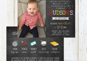 Korean First Birthday Invitations Korean Doljabi First Birthday Invitation Baby Girl or Boy