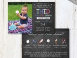 Korean First Birthday Invitations Korean First Birthday Invitation Blue Baby Boy Dol 1st