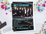 Kpop Birthday Invitations Personalized Printable Invitations Cmartistry Bts K