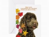 Labradoodle Birthday Card Funny Labradoodle Thanksgiving Greeting Cards by Shopdoggifts