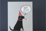 Labrador Birthday Cards Black Labrador Birthday Card by Sweet William Designs